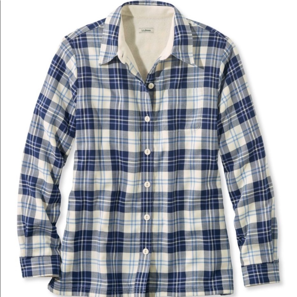 LL Bean Fleece Flannel